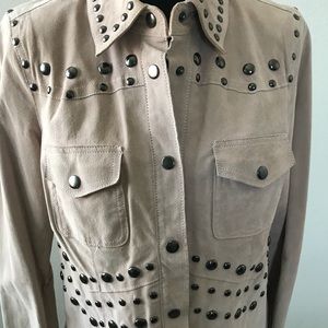 Genuine suede leather jacket